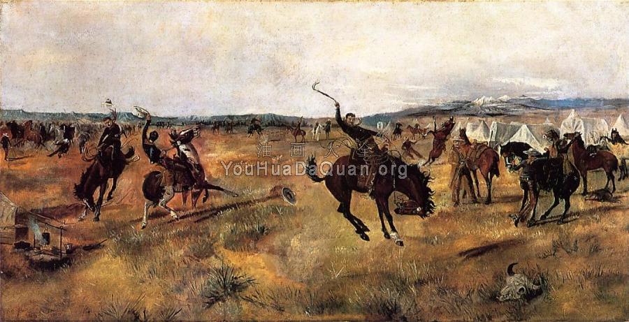 Breaking Camp - 查尔斯·马里安·拉塞尔